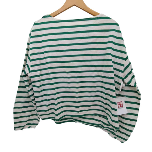 ビューティーアンドユースユナイテッドアローズ BEAUTY & YOUTH UNITED ARROWS BY ワイドボーダーパフスリーブボートネックカットソー レディース